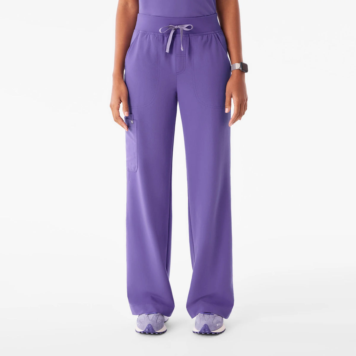 FIGS Womens Isabel High-Rise Wide-Leg Scrub Pant
