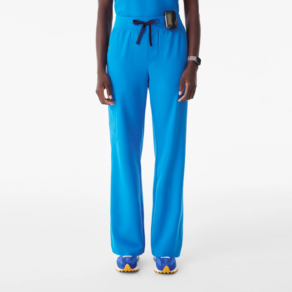 FIGS Womens Isabel High-Rise Wide-Leg Scrub Pant