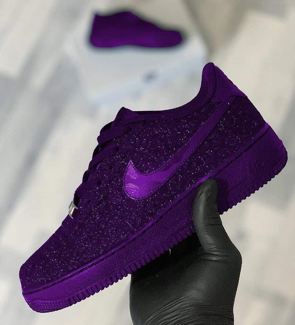 Nike Air Force 1 Purple Bottom