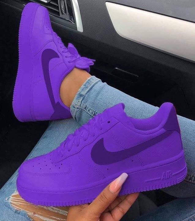 The Purple Custom Sneakers Air Force 1