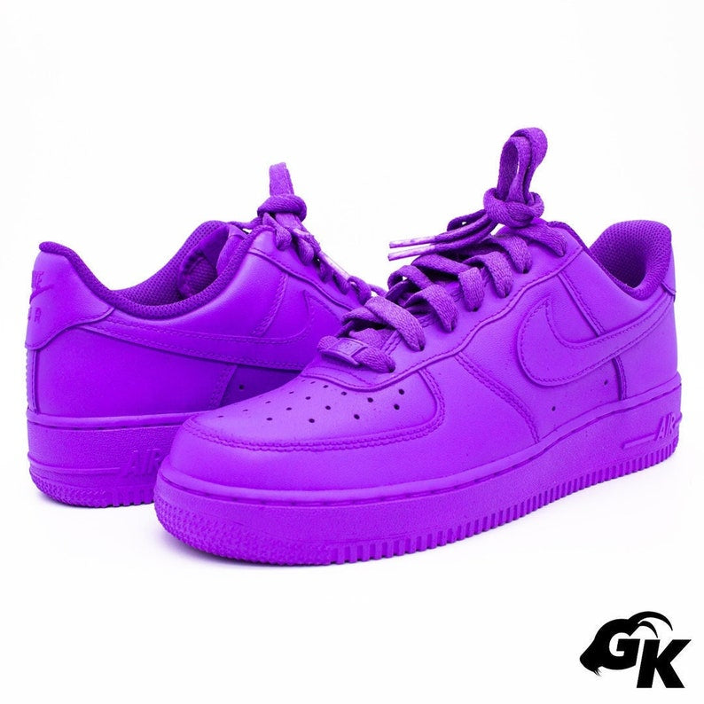Custom Purple Colour Air Force 1
