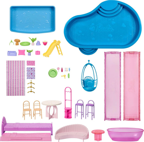 Barbie Dreamhouse Dollhouse Playset and Themed Accessories, New for 2026 Model