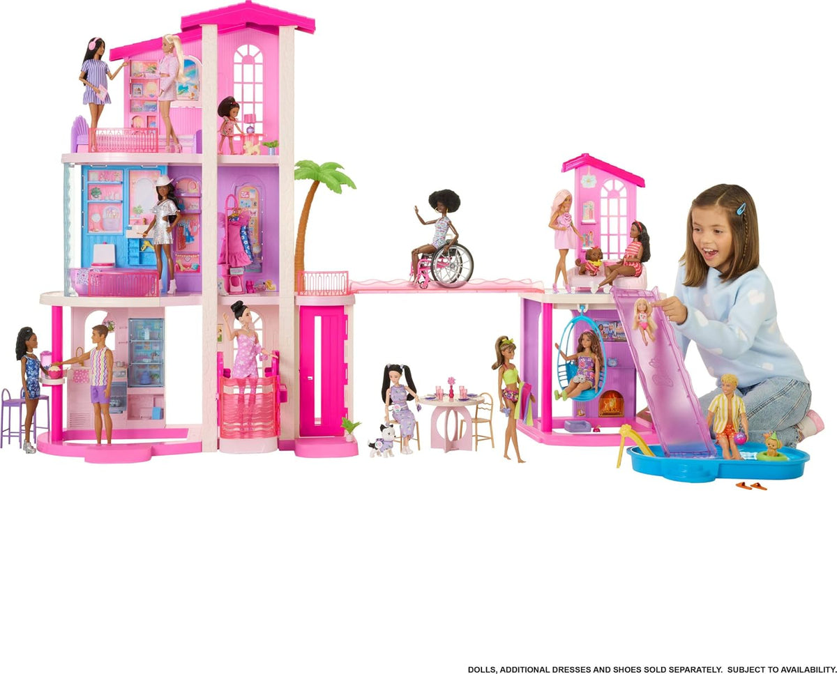 Barbie Dreamhouse Dollhouse Playset and Themed Accessories, New for 2026 Model