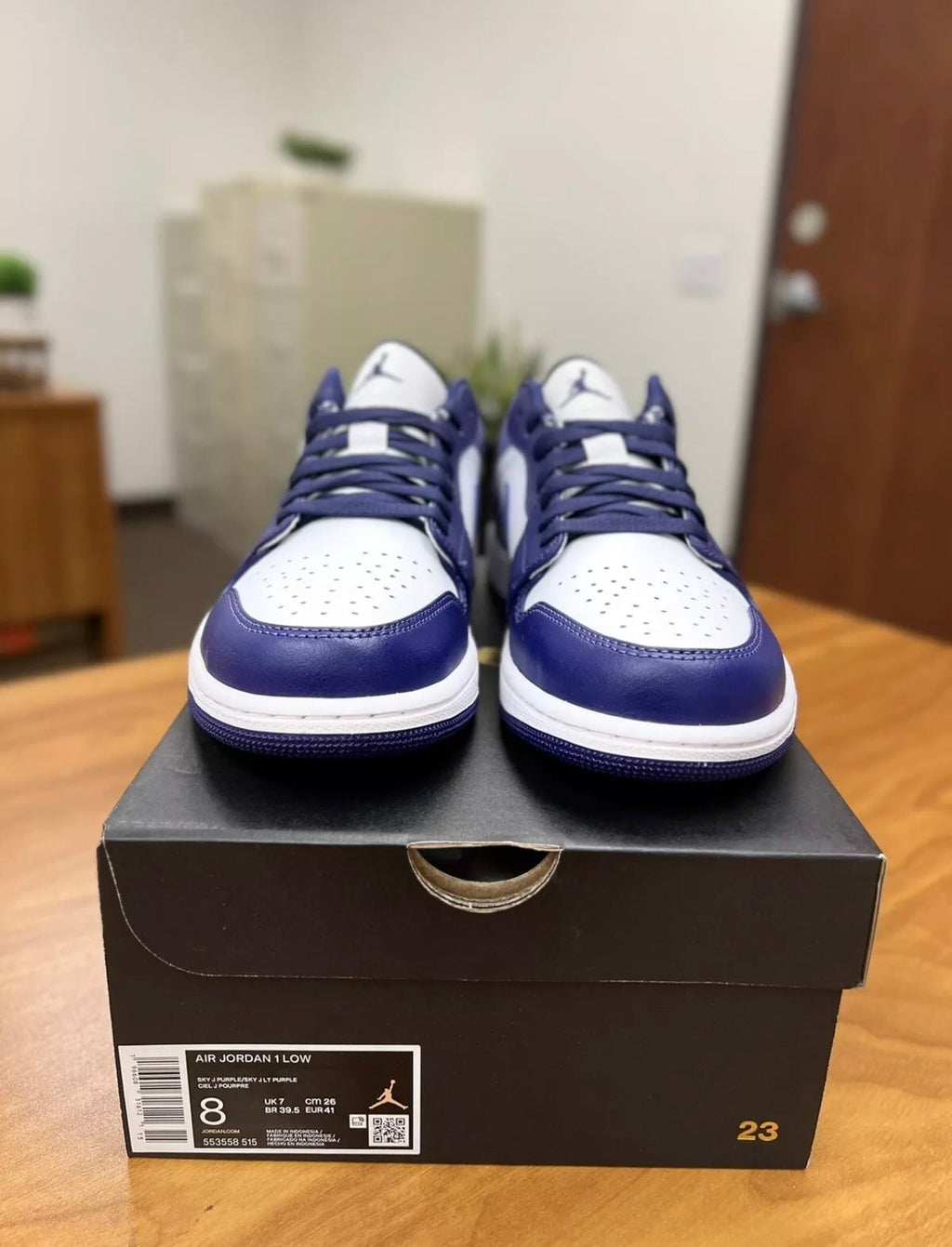 Air Jordan 1 Low Sky Purple