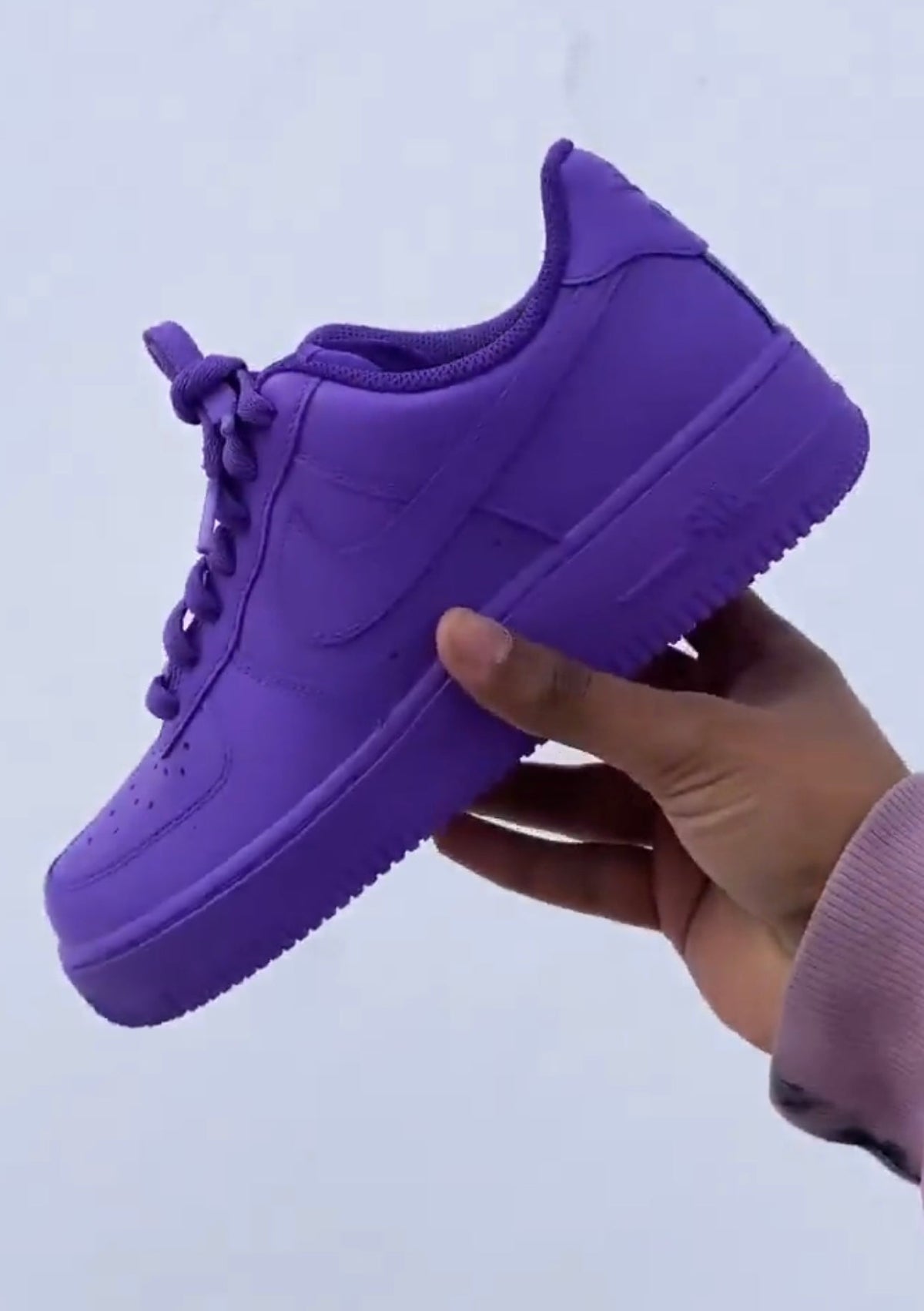 Custom Purple Colour Air Force 1