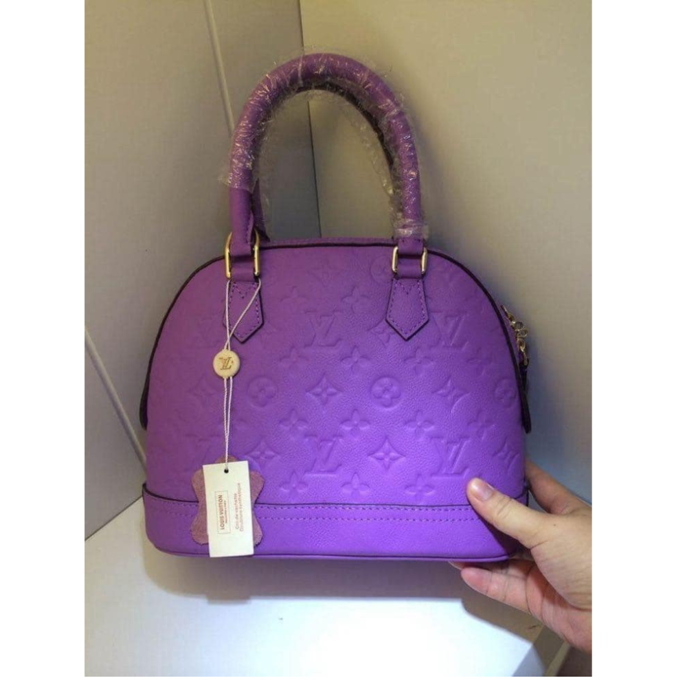 Newest Edition Louis Vuitton Alma Purple Handbag for You