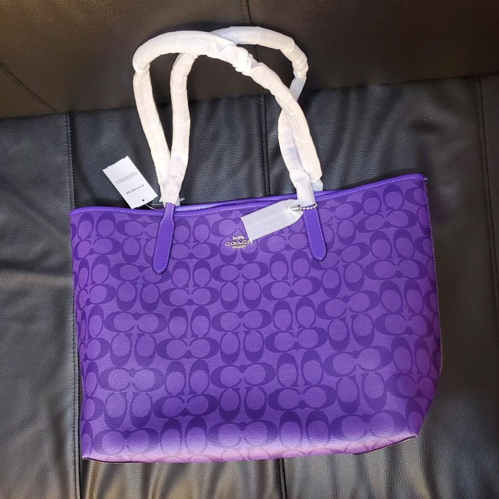 The Beautiful Purple Coach Bag For Womens