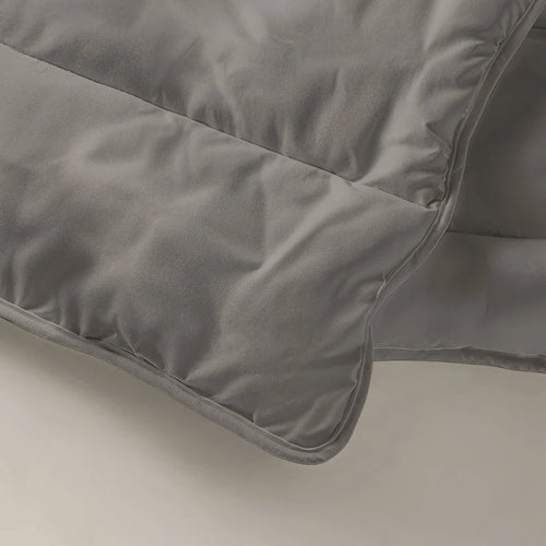 2 für 1 deals - Waschbare Bettdecke ohne Bezug - 135x200cm - Zelesta Everyday Uni Bettdecke - Zartes Grau - 2-in-1-Bettdecke