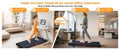 KASSADIN Walking Pad with Handle Bar, 2026 Upgrade Portable Small Treadmill with Handles for Home Small, 3.0HP Under Desk Walking Pad Treadmill with Incline, 0.6-7.6MPH, 350LBS