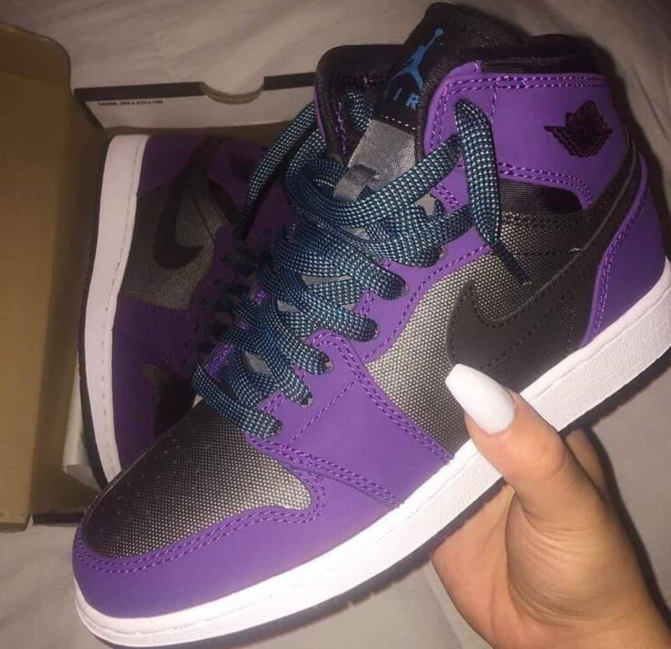 The Customized Air Max Purple sneakers