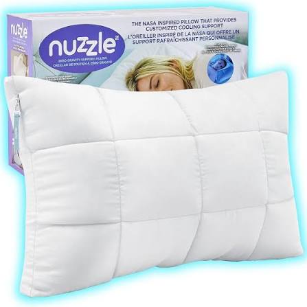 Nuzzle Side Sleeper Pillow – Cradles Head and Keeps Spine Aligned
