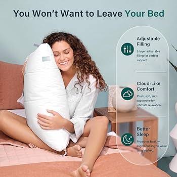 Nuzzle Side Sleeper Pillow – Cradles Head and Keeps Spine Aligned