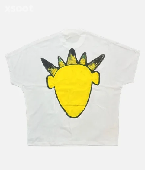 Buy Billionaire Studios Yellow Logo Tee - Authentic White