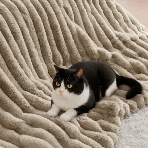 Buy Jasmine 3-Piece Ultrasoft Faux Fur Ribbed Comforter Set | Luxury Plush Bedding for Cozy All-Season Comfort