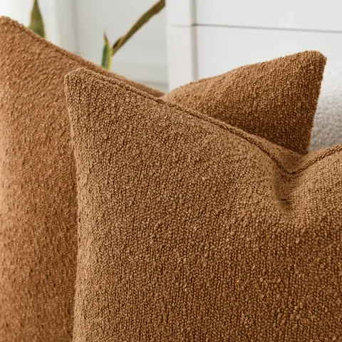 Buy Textured Bouclé Pillow Covers (Set of 2) | Modern Cozy Decorative Cushion Covers for Home Décor