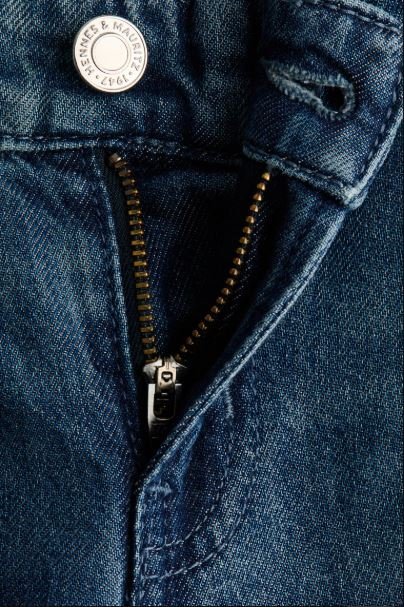 H&M MAMA Wide Leg Maternity Jeans Denim Blue | Comfortable Low Waist Pregnancy Denim Pants