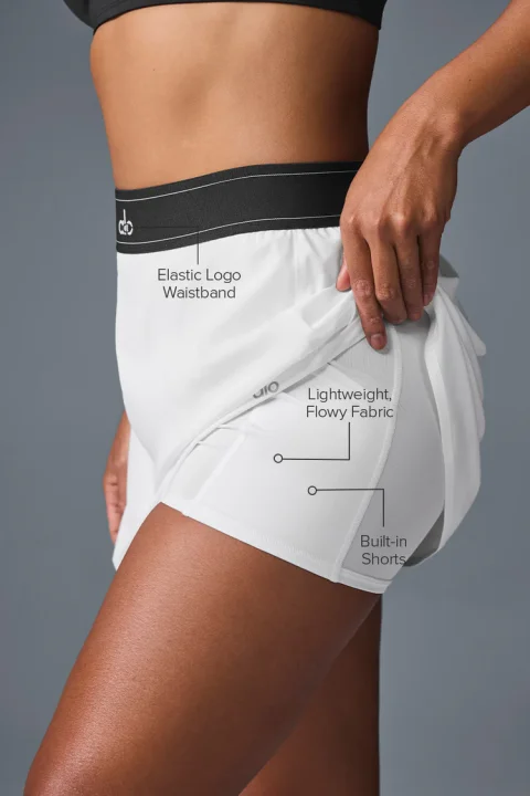 Alo Yoga Match Point Tennis Skirt | Women's Athletic Tennis Skort for Performance and Everyday Activewear