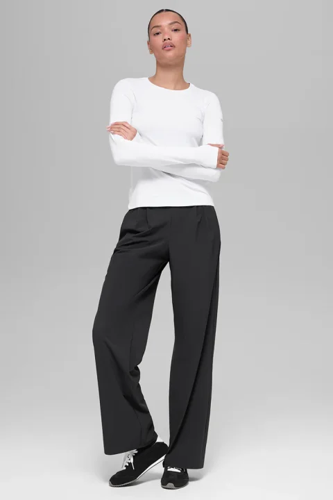 Buy Alo Yoga Suit Up Trouser | Studio-to-Street Essential Women's Premium Wide-Leg Pants