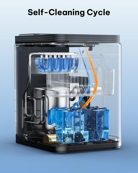 Buy Silonn Countertop Ice Maker Online | Fast 26.5 lbs/24H Bullet Ice Machine for Home & Office