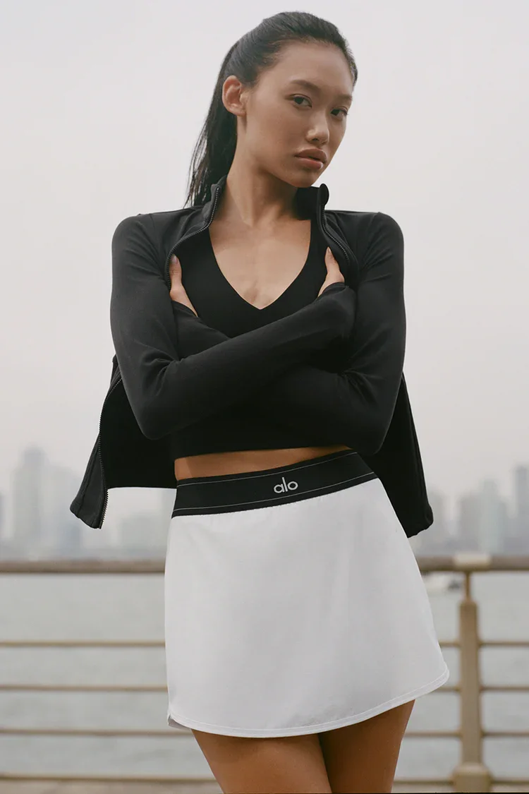 Alo Yoga Match Point Tennis Skirt | Women's Athletic Tennis Skort for Performance and Everyday Activewear