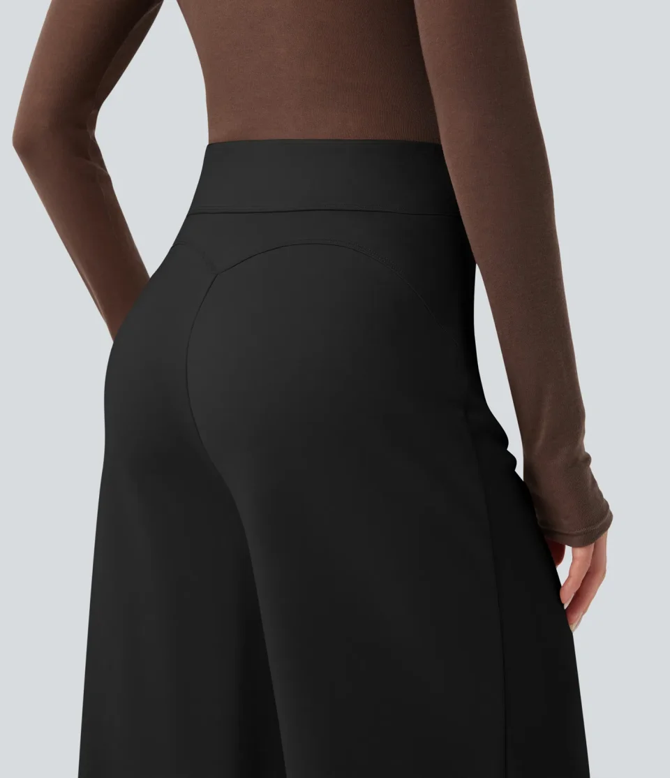 Buy Halara Flex High-Waisted Wide Leg Work Pants | Women's Comfortable Stretch Office Trousers