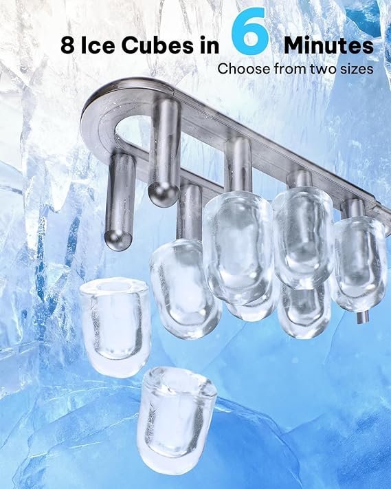 Buy Silonn Countertop Ice Maker Online | Fast 26.5 lbs/24H Bullet Ice Machine for Home & Office