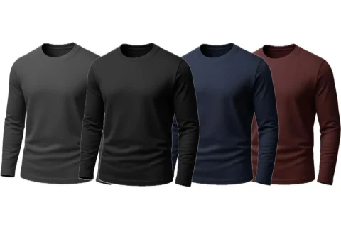 Buy Pack of 4 Men’s Full Sleeves T-Shirts Online