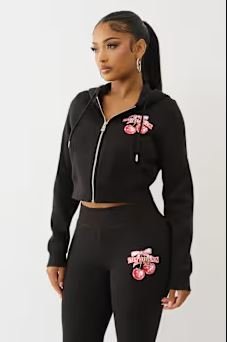 Buy Cherry Shrunken Zip Up Hoodie Online | Premium Everyday Comfort Zip Hoodie