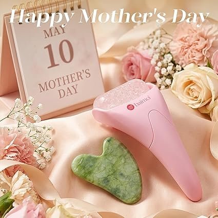 Buy BAIMEI IcyMe Ice Roller & Gua Sha Set – Pink | Facial Massage & Skincare Tool Kit