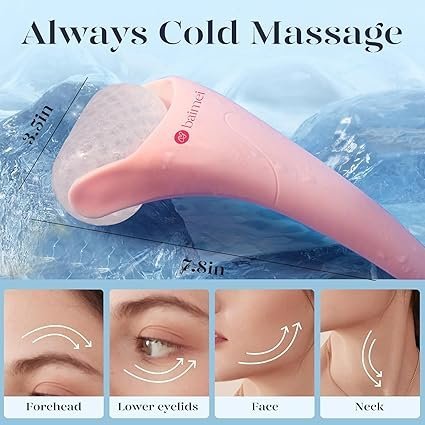 Buy BAIMEI IcyMe Ice Roller & Gua Sha Set – Pink | Facial Massage & Skincare Tool Kit