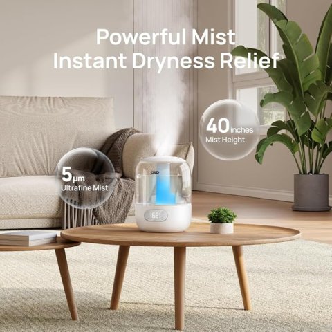 DREO Humidifiers for Bedroom | Quiet, Smart & Effective Cool Mist