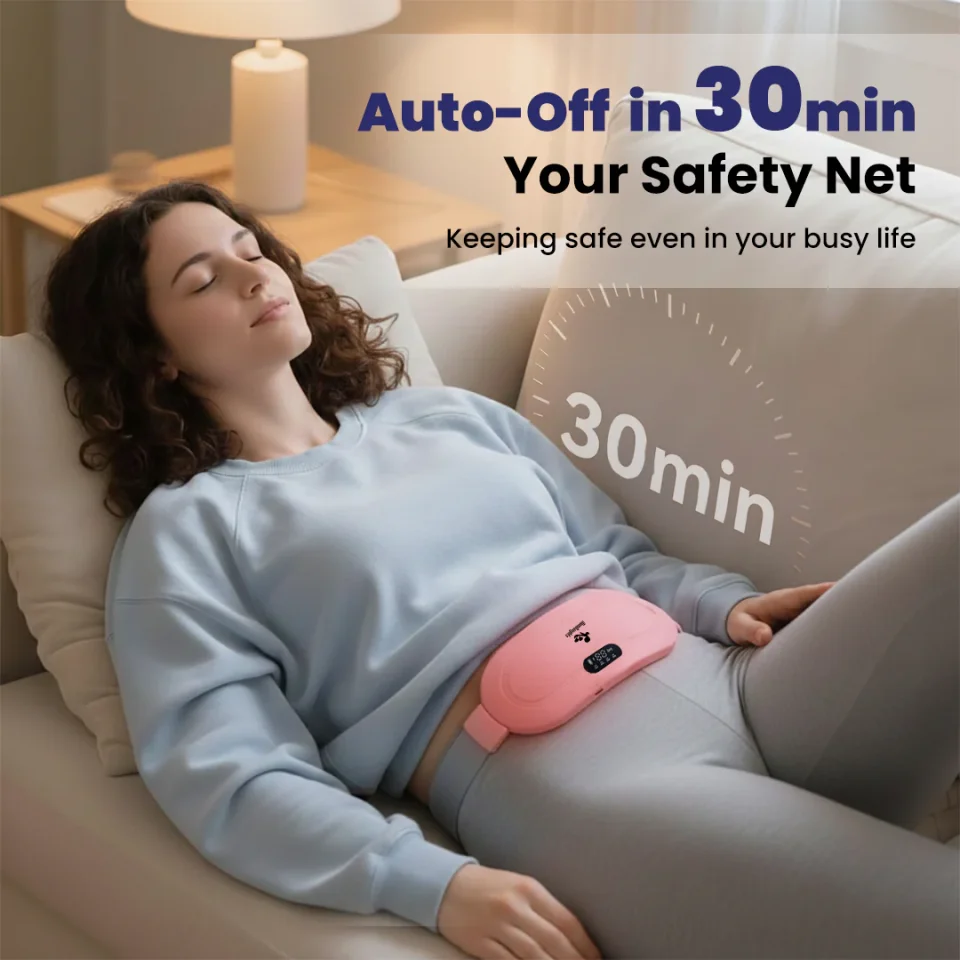 MomDaughts Menstrual Heating Pad with Massage | Fast Cramp Relief