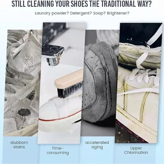 White Shoe Cleaning Cream | Viral Sneaker Cleaner for White Shoes and Instant Shoe Restoration