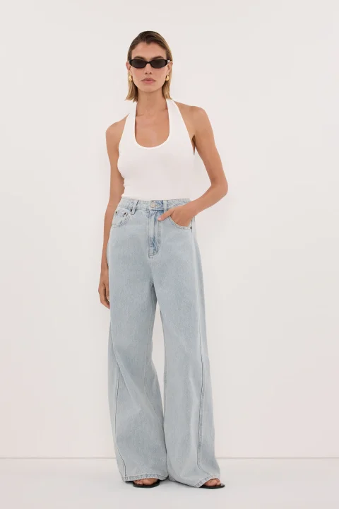 Buy Authentic Harlan Off White Knit Halter Top Essentials Online