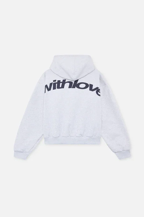 Buy Sign Light Grey Hoodie Online | Premium Heavyweight Streetwear Hoodie