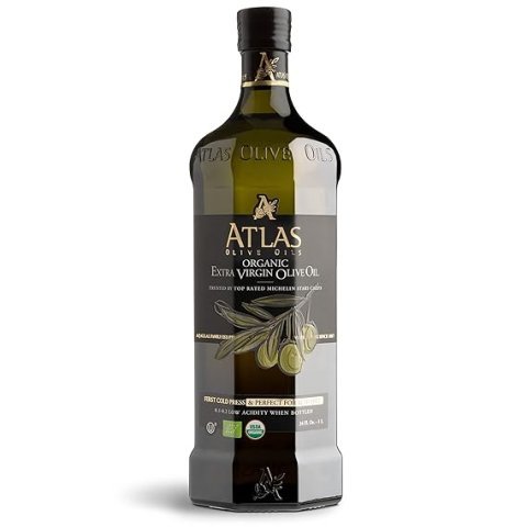 Buy Atlas Cold Press Extra Virgin Olive Oil 1L | Polyphenol Rich Organic Moroccan EVOO for Healthy Cooking