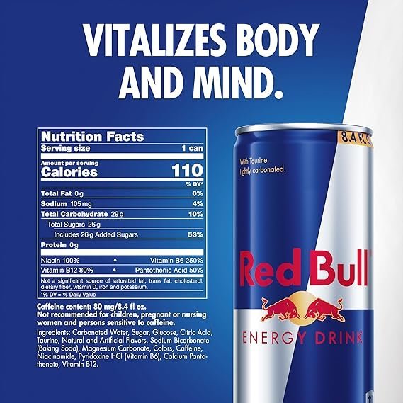 Red Bull Energy Drink 24 Pack 8.4 Oz | Original Energy Drink with Caffeine Taurine and B Vitamins