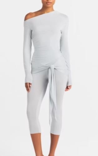 Cupro Jersey Wrap Capri Pants | Premium Soft Stretch Cropped Lounge Pants for Everyday Comfort