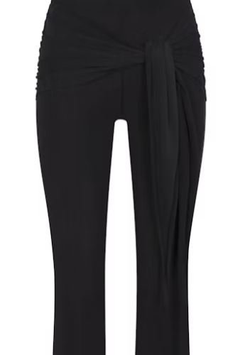 Cupro Jersey Wrap Capri Pants | Premium Soft Stretch Cropped Lounge Pants for Everyday Comfort