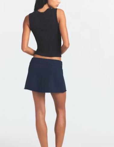 Buy Drapey French Terry Mini Skirt | Soft Casual Women's Athleisure Mini Skirt