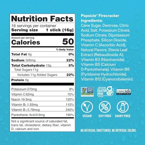 Buy Liquid I.V. Hydration Multiplier Popsicle Firecracker Electrolyte Powder Drink Mix Online | 16 Servings