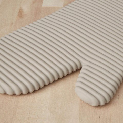 Buy KitchenAid Ribbed Soft Silicone Oven Mitt 2-Pack Set Online | Heat-Resistant Kitchen Oven Gloves 7.5" x 13" Milkshake