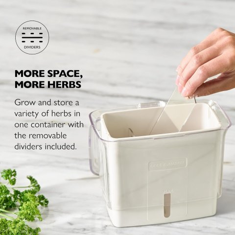 Buy Cole & Mason Fresh Herb Keeper Online | Acrylic Herb Storage Container for Refrigerator | Herb & Vegetable Freshness Saver