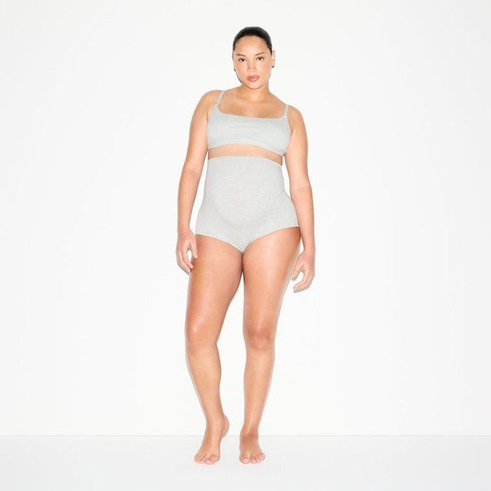 Buy Cotton Jersey Maternity Nursing Scoop Bralette 2-Pack Light Heather Grey Online | Soft Wireless Nursing Bras for Pregnancy & Breastfeeding