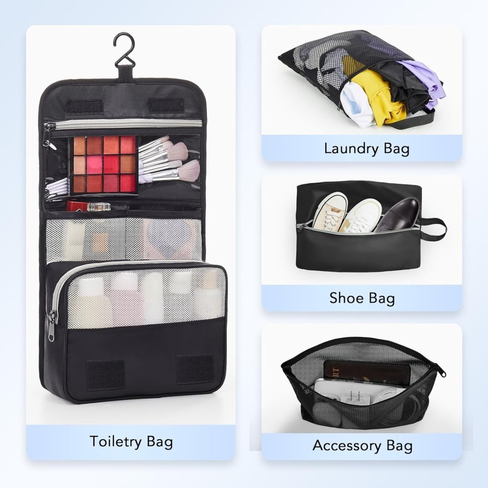 Buy OlarHike 10-Pack Compression Packing Cubes Online | Expandable Travel Luggage Organizer Set - Black