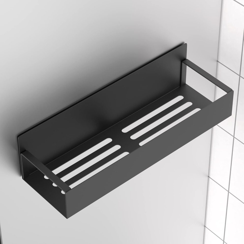 Buy Magnetic Spice Storage Rack Organizer for Refrigerator & Oven Online | Metal Kitchen Organizer Shelf - Black