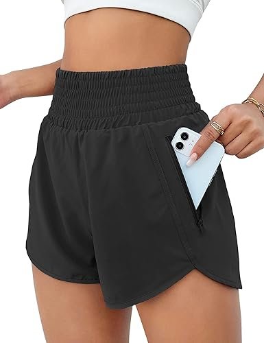 Buy BMJL Women's High Waisted Athletic Running Shorts Online | Gym Workout Shorts with Pocket