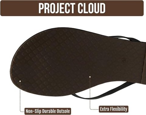Buy Project Cloud Flip Flops for Women Online | Lightweight Memory Foam Sandals with Non-Slip Sole