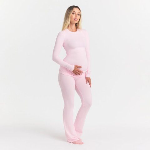 Buy Maternity Foldover Pants Online | Soft Stretch Foldover Waist Pregnancy Pants for Everyday Comfort