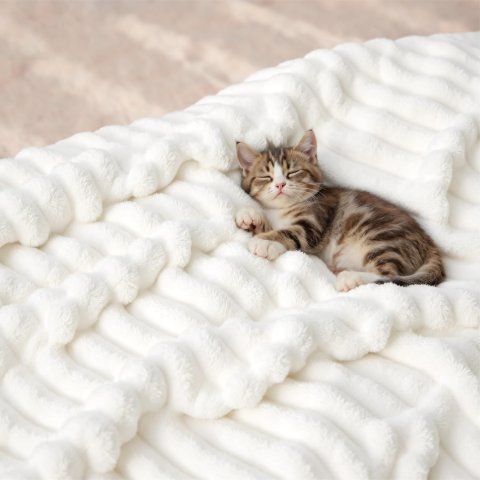 Buy Bedsure GentleSoft White Throw Blanket Online | Cozy Fleece Blanket for Couch, Sofa & Bed